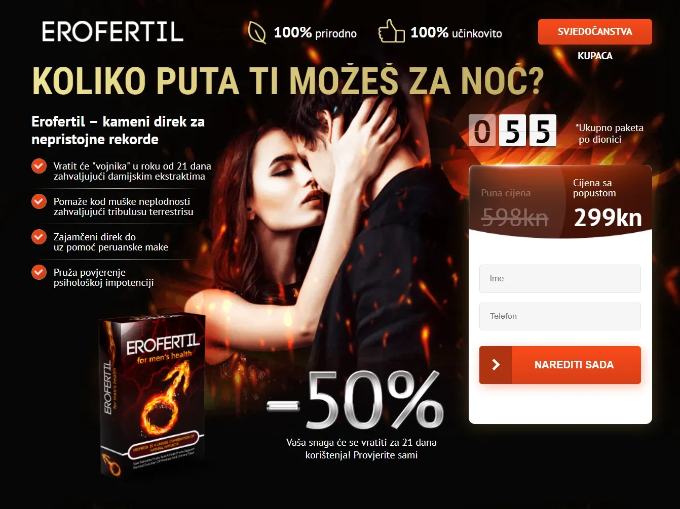 Menstill : složení pouze přírodní složky.